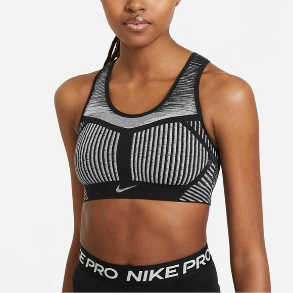 Nike Women's FE/NOM Flyknit High-Support Non-Padded Sports Bra - Picture 1 of 6